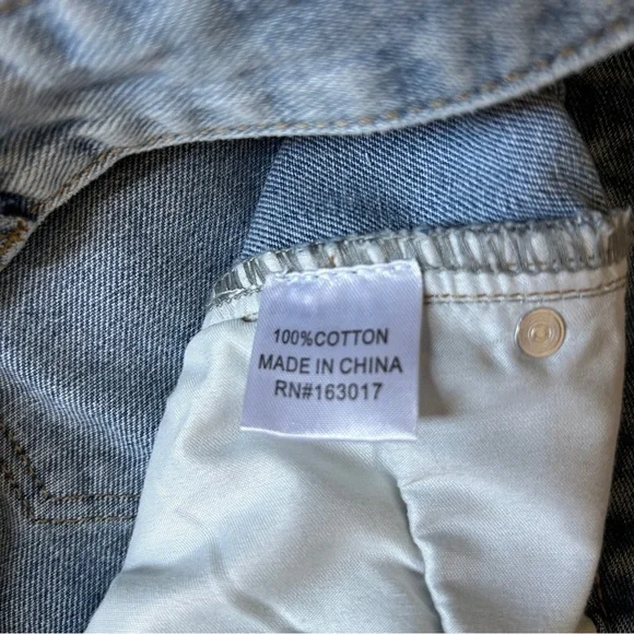 Princess Polly PP DNM Kalinda Light Wash Denim Blue Jeans Size 4 - Picture 7 of 13